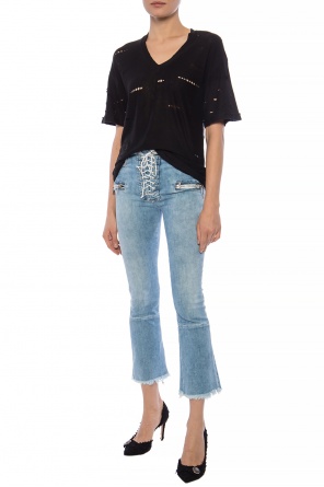 T-shirt z dziurami, zdjęcie 2 T-shirt z dziurami od Balmain